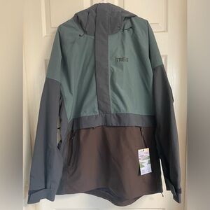 Brand new Trew popover snowboard jacket brown multi color/ Never worn